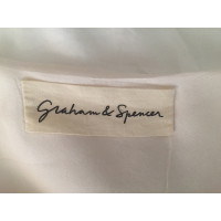 Graham & Spencer Capispalla in Seta in Bianco