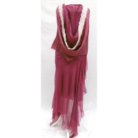 Christian Dior Robe en Soie en Fuchsia