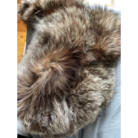 Liska Scarf/Shawl Fur in Brown