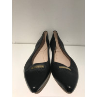 Escada Slippers/Ballerinas Leather in Black