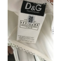 D&G Kleid aus Seide in Weiß