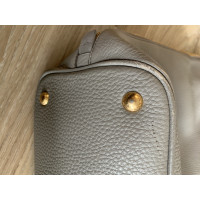 Prada Shopper Leather in Grey