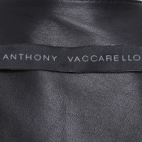 Anthony Vaccarello Robe en cuir