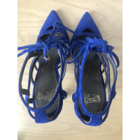 Versace Veterschoenen Suède in Blauw