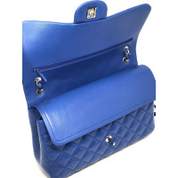 Chanel Classic Flap Bag Jumbo en Cuir en Bleu