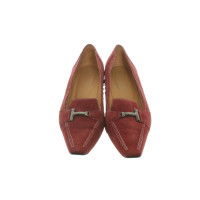 Tod's Pumps/Peeptoes Leather in Bordeaux