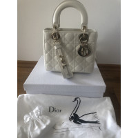 Christian Dior Lady Dior aus Leder in Weiß