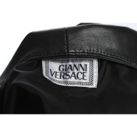 Versace Gilet en Cuir en Noir