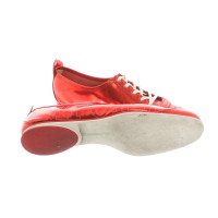 Emporio Armani Trainers Leather in Red