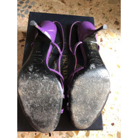 Prada Sandales en Cuir verni en Violet