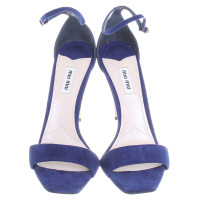 Miu Miu Sandales en bleu Royal