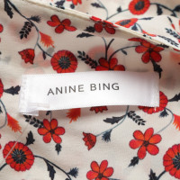 Anine Bing Vestito in Seta in Crema