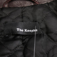 The Kooples Jas/Mantel Leer in Violet