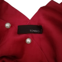 Tonello Oberteil aus Seide in Rot