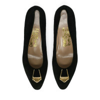 Salvatore Ferragamo Pumps/Peeptoes Leer in Zwart