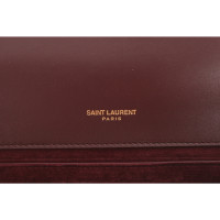 Saint Laurent Chain Bag Leather in Bordeaux