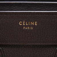 Céline Luggage Micro aus Leder in Braun