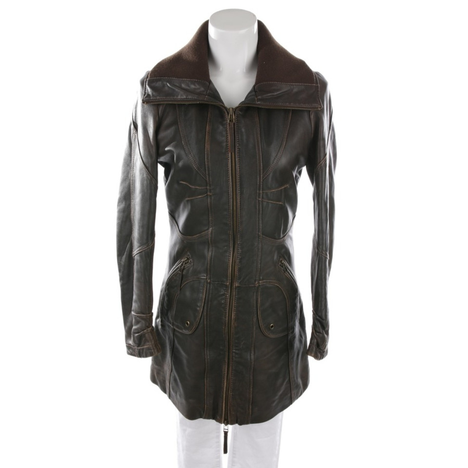 Arma Jacket/Coat Leather in Brown