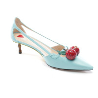 Gucci Pumps/Peeptoes en Cuir en Turquoise