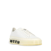 Msgm Sneakers aus Leder in Weiß