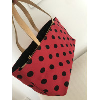 Moschino Tote bag Canvas in Rood