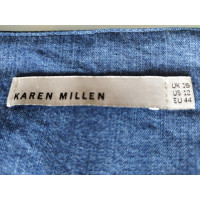 Karen Millen Jurk Denim in Blauw