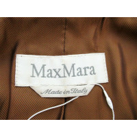 Max Mara Jas/Mantel Leer in Bruin