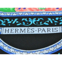 Hermès Carré 90x90 aus Seide in Blau