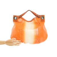 Borbonese Handbag Leather in Orange