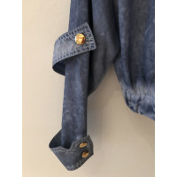 Louis Vuitton Jacket/Coat Silk in Blue