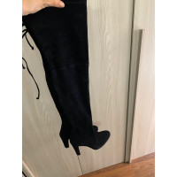 Stuart Weitzman Boots Suede in Black