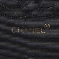 Chanel Classic Flap Bag Medium Katoen in Blauw