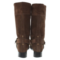 Prada Wild leather boots in brown