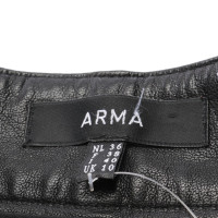 Arma Paio di Pantaloni in Pelle in Nero