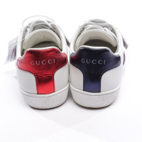 Gucci Sneakers Leer in Wit