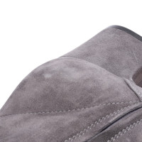 Gianvito Rossi Stiefeletten aus Leder in Grau