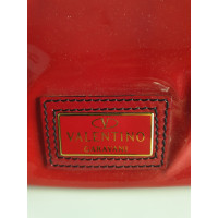 Valentino Garavani Shopper en Cuir verni en Rouge