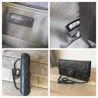 Chanel Classic Flap Bag Leer in Groen