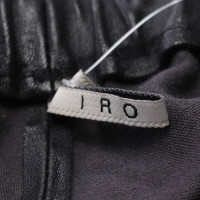 Iro Hose aus Leder in Schwarz