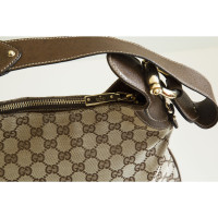 Gucci Schoudertas Canvas in Bruin