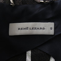 René Lezard Coat with plaid pattern