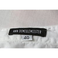 Ann Demeulemeester Top en Coton en Blanc
