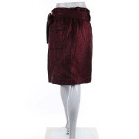 Fallwinterspringsummer Skirt Linen in Bordeaux
