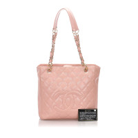 Chanel Shopping Tote Petit Leather in Pink