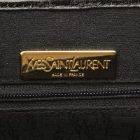 Yves Saint Laurent Umhängetasche aus Baumwolle in Schwarz