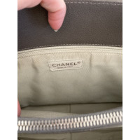 Chanel Shopping Tote Grand aus Leder in Grau
