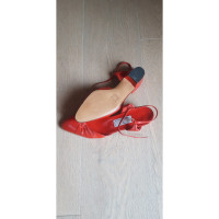 Valentino Garavani Sandalen Leer in Rood