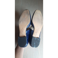 Pollini Slippers/Ballerina's Leer in Blauw