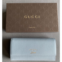 Gucci Tasje/Portemonnee Leer in Blauw