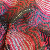 Alexander McQueen Schal/Tuch aus Wolle in Rot
